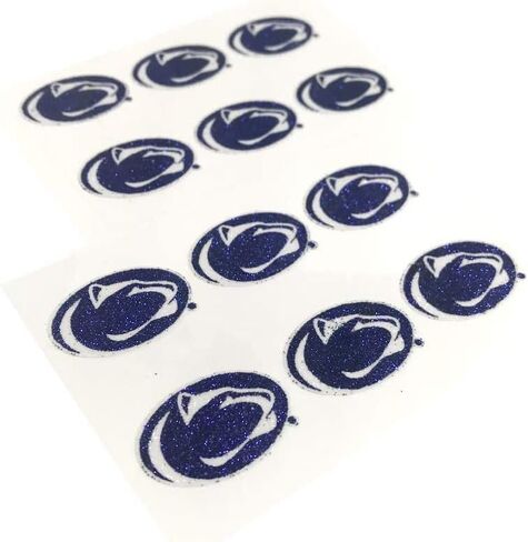 ملصقات الخد اللامعة من EyeBlack College Sport لمحبي رقم واحد، جامعة ولاية بنسلفانيا - Nittany Lions، 12 ملصقًا in Kuwait