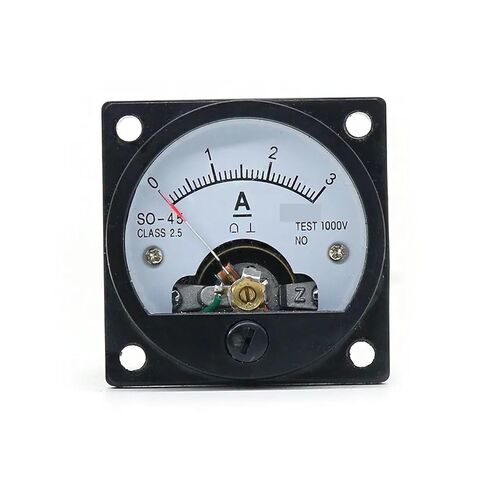 SO-45 Circular DC Ammeter Analog Pointer 1A 2A 3A 5A 10A 15A 220A 30A Current Tester 47 * 47mm 1Pcs(500A(75mV)) in Saudi Arabia