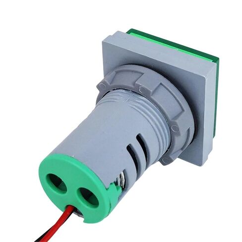 Square LED Digital Voltmeter Ammeter Meter AC24-500V Frequency Combo Signal Light Indicator Tester 1Pcs(Green) in Saudi Arabia