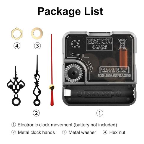 3D Printer DIY Clock Model Components Kit, Creative Model Makerworld MH011 Clock Mechanism Replacement Compatible with Bambulab P1P/P1S/A1/A1 Mini/X1/X1C/X1E 3D Printers-Prints NOT Included(2 PCS) in Saudi Arabia