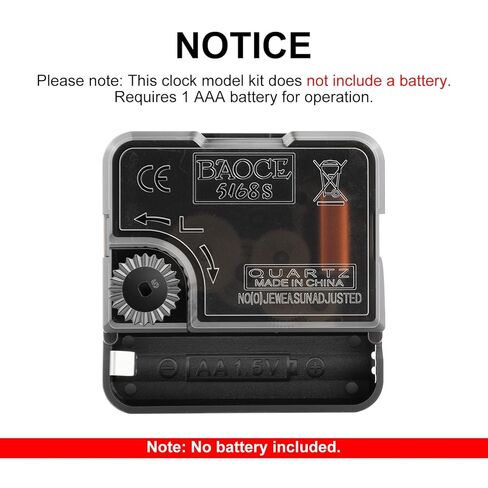 3D Printer DIY Clock Model Components Kit, Creative Model Makerworld MH011 Clock Mechanism Replacement Compatible with Bambulab P1P/P1S/A1/A1 Mini/X1/X1C/X1E 3D Printers-Prints NOT Included(2 PCS) in Saudi Arabia