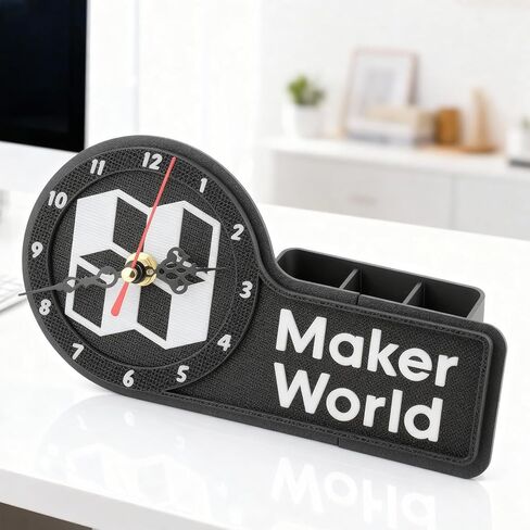 3D Printer DIY Clock Model Components Kit, Creative Model Makerworld MH011 Clock Mechanism Replacement Compatible with Bambulab P1P/P1S/A1/A1 Mini/X1/X1C/X1E 3D Printers-Prints NOT Included(2 PCS) in Saudi Arabia