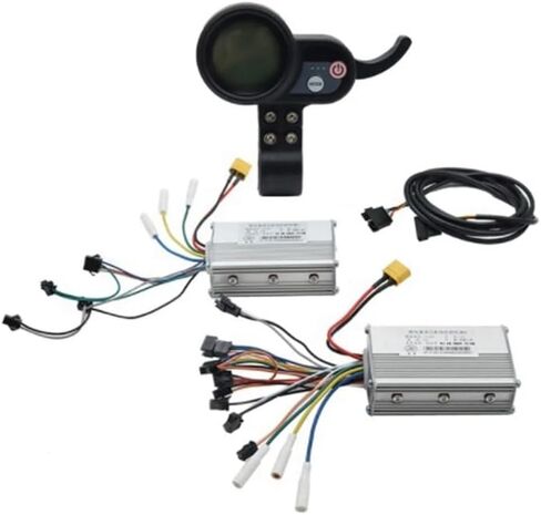 Motorbike Spare Parts Electric Scooter Dual Drive Controller JP 48V 52V 60V 25A 50A Brushless Controller AB Front Rear Drive Controller Kit Long Service Life(60V) in Saudi Arabia