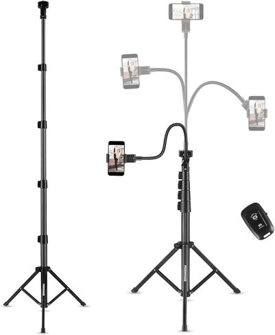 33 "ترايبود هاتف Selfie Stick المغناطيسي لأجهزة iPhone ، ترايبود السفر لجهاز iPhone ، والهاتف الخليوي المغناطيسي القابل للتمديد للتصوير الفوتوغرافي ، وتسجيل الفيديو ، والتيار المباشر in Kuwait