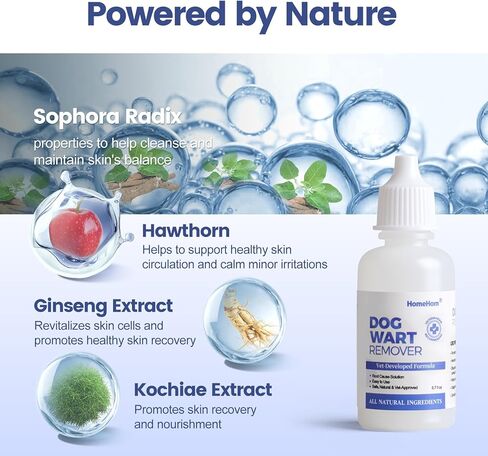 Dog Wart Remover, Natural Skin Support for Dogs. Rapidly Eliminates Warts & Skin Tags - Fast Acting, Pain-Free & Gentle (0.7 fl.oz) in Saudi Arabia