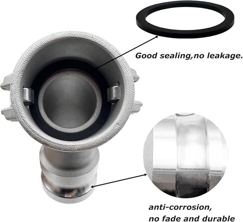SAFBY Aluminum Type DA Camlock Fitting, 45° Elbow, 3" Female x 3" Male (DA45-30-AL)， Industrial-Grade Liquid Transfer Coupling for Petroleum, Chemicals & Water in Saudi Arabia