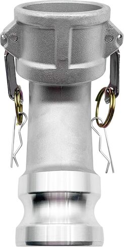 SAFBY Aluminum Type DA Camlock Fitting, 45° Elbow, 3" Female x 3" Male (DA45-30-AL)， Industrial-Grade Liquid Transfer Coupling for Petroleum, Chemicals & Water in Saudi Arabia