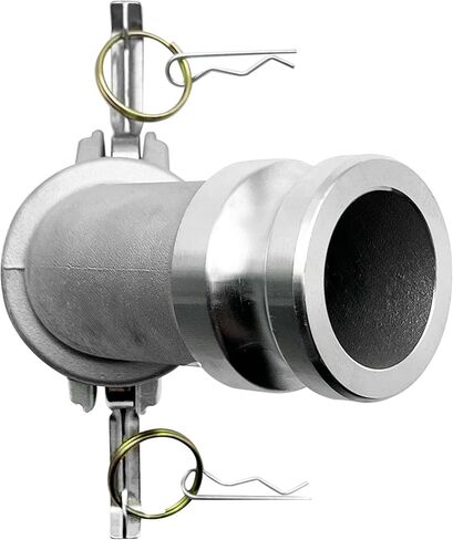 SAFBY Aluminum Type DA Camlock Fitting, 45° Elbow, 3" Female x 3" Male (DA45-30-AL)， Industrial-Grade Liquid Transfer Coupling for Petroleum, Chemicals & Water in Saudi Arabia