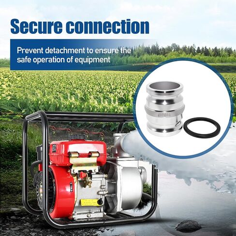 محول كامة وأخدود من الألومنيوم من النوع AA، بديل لـ Camlock ذكر 3 بوصة × 3 بوصة ذكر Camlock، محول ألومنيوم in Kuwait