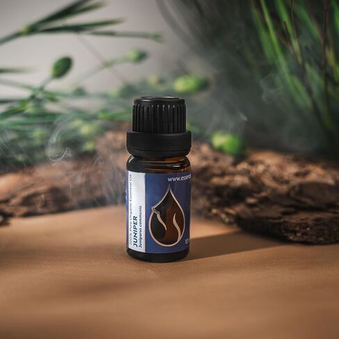 Essences Bulgaria Organic Juniper Essential Oil 1/3 Fl Oz | 10ml | Juniperus communis | 100% Pure and Natural | Undiluted | Therapeutic Grade | Family Owned Farm | Steam-Distilled | Non-GMO | Vegan in Saudi Arabia