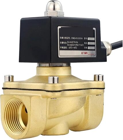 3/8 1/2 1 1-1/2 2 Inch Normally Closed Brass Solenoid Valve DN40 Valves 1Pcs(1-1/4",220VAC) in Saudi Arabia