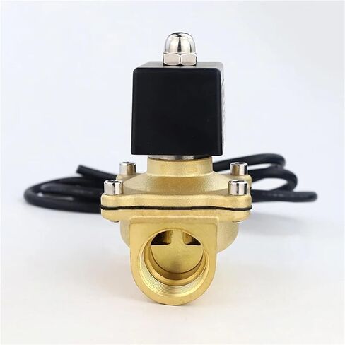 3/8 1/2 1 1-1/2 2 Inch Normally Closed Brass Solenoid Valve DN40 Valves 1Pcs(1-1/4",220VAC) in Saudi Arabia