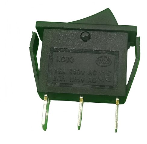 KCD3 3 Pins 2 Position ON/Off Black Toggle Rocker Switch AC 20A/125V 15A/250V Widely Used for Car Auto Boat Household Appliances Equipment etc in Saudi Arabia