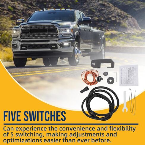 مفتاح جهاز انتقاء 5 مواضع مع دعامة تثبيت لمفتاح 2015-2019 Ford Powerstroke 6.7 SOTF مع موصل in Kuwait