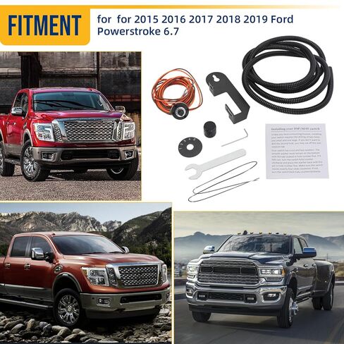 مفتاح جهاز انتقاء 5 مواضع مع دعامة تثبيت لمفتاح 2015-2019 Ford Powerstroke 6.7 SOTF مع موصل in Kuwait