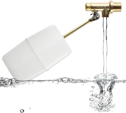 FT150B Made In USA 3/8″ Auto Fill Float Valve – Automatic Water Level Control for Pool & Water Tank – Fits 8″ Canister – Wingnut Adjustment, 3″ Arm, 2.25 GPM, 125 PSI – Pool & Spa Autofill Valve in Saudi Arabia