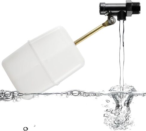 FT150B Made In USA 3/8″ Auto Fill Float Valve – Automatic Water Level Control for Pool & Water Tank – Fits 8″ Canister – Wingnut Adjustment, 3″ Arm, 2.25 GPM, 125 PSI – Pool & Spa Autofill Valve in Saudi Arabia