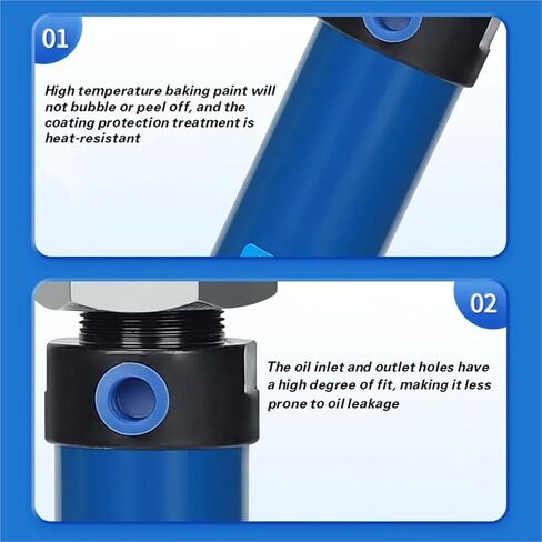 ROA/ROB/ROC Series mini Hydraulic Cylinder, Cylinder Diameter 16-50mm, Stroke 25-500mm Optional, Suitable for Small Hydraulic Systems(ROC40,125mm Stroke) in Saudi Arabia