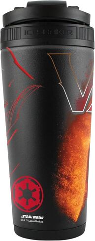 WinCraft 26oz 4D الفولاذ المقاوم للصدأ Ice Shaker Star Wars Original Trilogy Vader Fire in Saudi Arabia