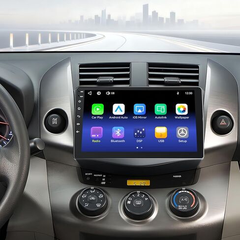 Car Radio Stereo with CD/DVD Player for Dodge RAM 1500 2500 3500 (2009-2012), for Jeep Wrangle/Unlimited (2007-2015),7 Inch Head Unit with CarPlay & Android Auto,Bluetooth & GPS Navigation in Saudi Arabia