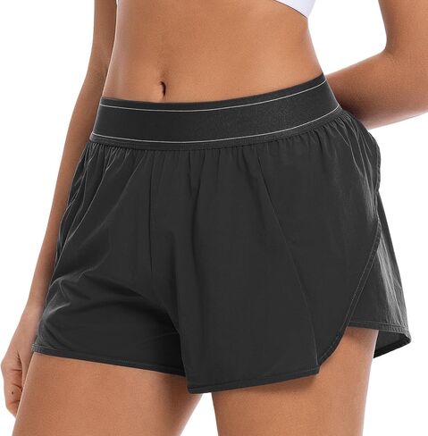 Women’s Athletic Shorts 2.5 Inch High Waisted Running Shorts Match Point Workout Gym Active Tennis Shorts in Kuwait