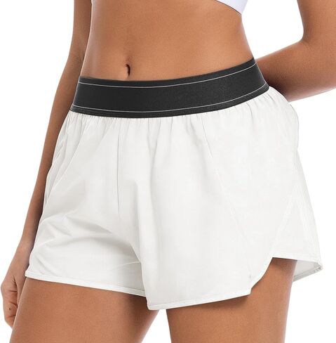 Women’s Athletic Shorts 2.5 Inch High Waisted Running Shorts Match Point Workout Gym Active Tennis Shorts in Kuwait