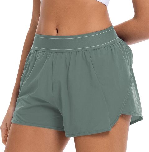 Women’s Athletic Shorts 2.5 Inch High Waisted Running Shorts Match Point Workout Gym Active Tennis Shorts in Kuwait