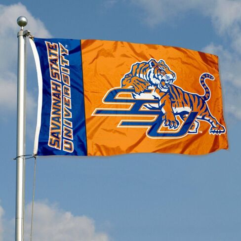Savannah State Tigers SSU University Large College Flag in Saudi Arabia