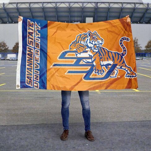 Savannah State Tigers SSU University Large College Flag in Saudi Arabia