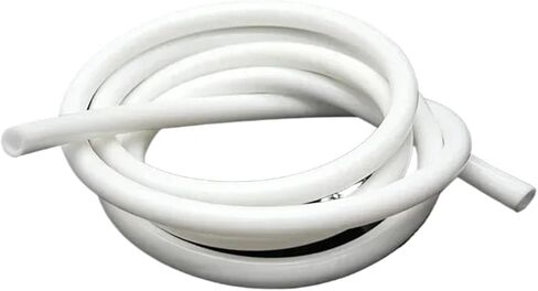 Lfang-Silicone خرطوم أبيض خرطوم مطاط السيليكون للطعام معرف 0.5 1 2 3 4 5 6 7 8 9 10 12 14 16 18 20 25 32 مم أنبوب سيليكون مرن، مقاوم للضغط والانفجار (1 متر، معرف 18 مم × 24 مم OD) in Saudi Arabia