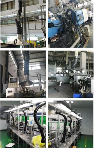 Stainless Steel Fume Hood,Flexible Welding Fume Extractor Hose 2-8 Inch, 3.3ft Duct with Removable Hood for Air/Dust Collection, Perfect for Industrial & Home Use, 68MM ID in Saudi Arabia