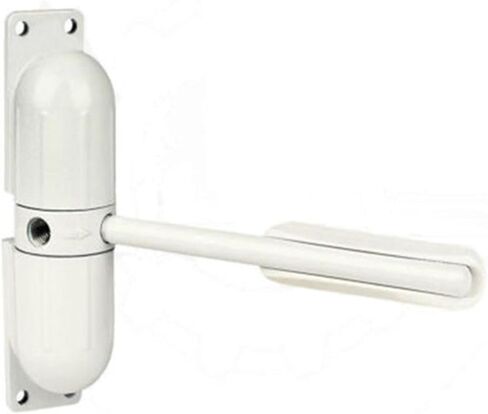 White Spring Door Closer Zinc Alloy Adjustable Surface Mount in Saudi Arabia