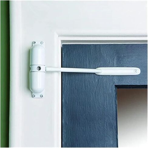 White Spring Door Closer Zinc Alloy Adjustable Surface Mount in Saudi Arabia