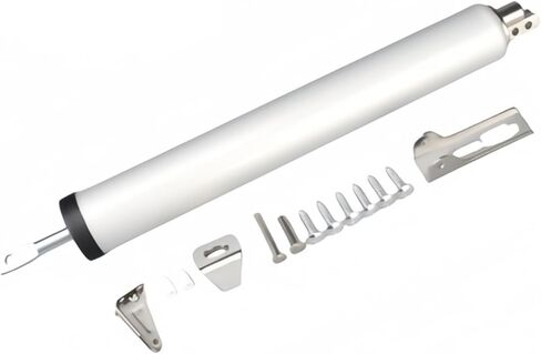 Soft Closing Automatic Door Closer 35 kg Adjustable Speed Positioning Door Stop(White) in Saudi Arabia