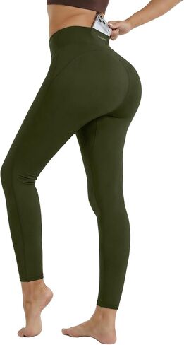 RIOJOY Buttery Seamless Leggings for Women Tummy Control Butt Lifting Tights High Waisted No Front Seam Gym Workout Pants in Kuwait