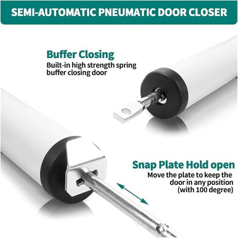 1 Set of Pneumatic Door Brackets and Door Closers with Adjustable Closing Speed in Saudi Arabia