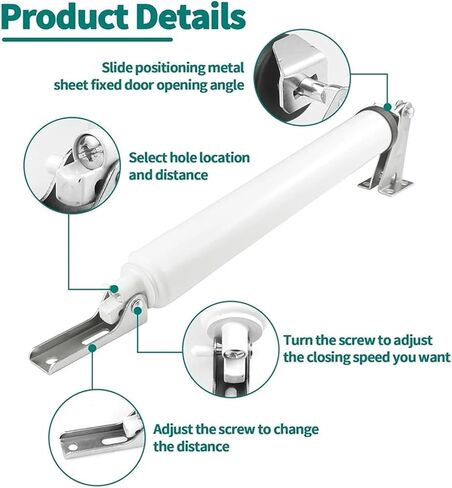 1 Set of Pneumatic Door Brackets and Door Closers with Adjustable Closing Speed in Saudi Arabia