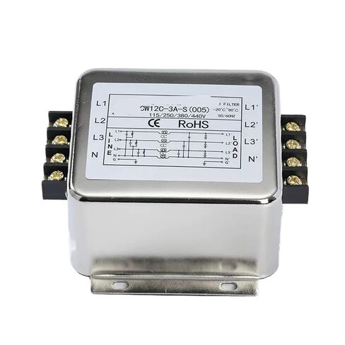 CW12C-3A/6A/10A/20A/30A-S(005) 380V Three-Phase Four-Wire Power Filter with Three-Phase and one-Zero Terminal Block(CW12C-6A-S 005) in Saudi Arabia