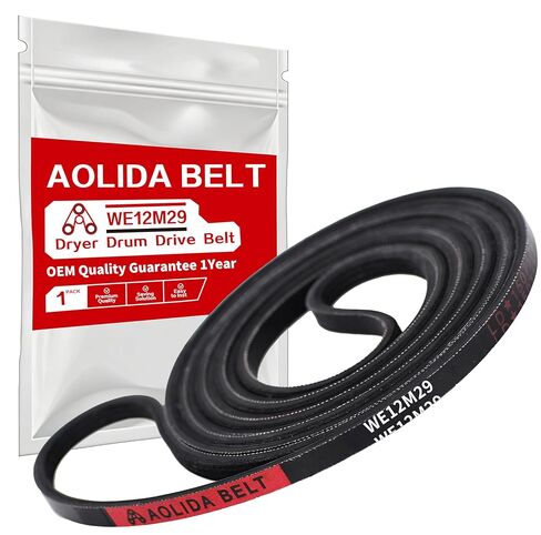 استبدال حزام طبل المجفف GE WE12M29 WE03X29897 لـ WE12M22، 137292700، WE120122، WE12M0022، AP4565702، PS3408299، 134163500 متوافق مع GE/Hotpoint (طول 89-1/2 بوصة تقريبًا) in Kuwait