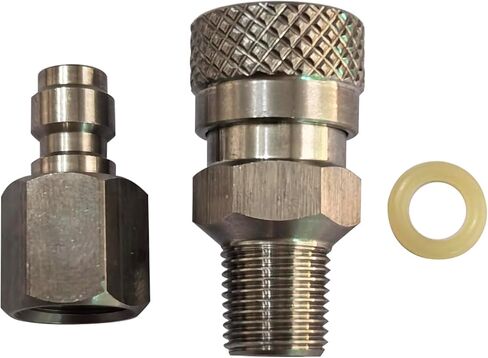 الفولاذ المقاوم للصدأ 8 مللي متر قطع الاتصال السريع مجموعة محول 1/8 NPT الموضوع ، ذكر أنثى QD ل Airsoft PCP الألوان الغوص in Kuwait