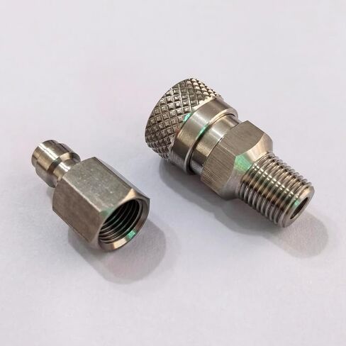 الفولاذ المقاوم للصدأ 8 مللي متر قطع الاتصال السريع مجموعة محول 1/8 NPT الموضوع ، ذكر أنثى QD ل Airsoft PCP الألوان الغوص in Kuwait
