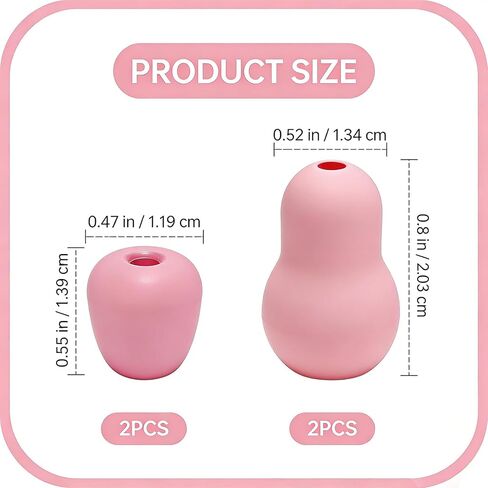 4 Pcs Stethoscope Ear Tips Replacement for Stethoscopes,Compatible with Littmann Eartips,Ear Piece,Replacement Parts for Classic III,Cardiology 3/4&IV,Small/Medium,Silicone Earplug (Pink) in Saudi Arabia