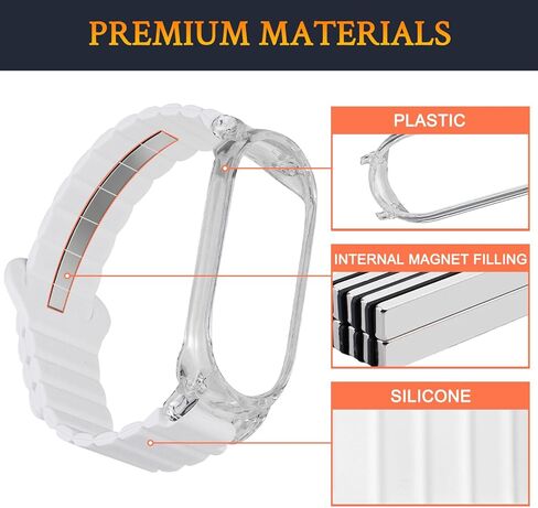 SOULWIT Wristband for Plaud NotePin AI Voice Recorder, Adjustable 5.9"–9.44", Comfortable Silicone Wrist Band Strap Accessory with Magnetic Closure - White in Saudi Arabia