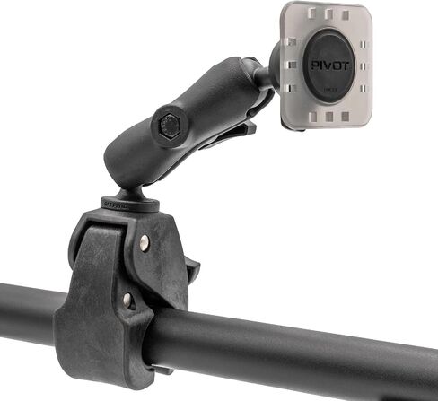 Pivot - Claw Mount - Clamp Clamp Tough Clamp - حامل جهاز الطيران الثقيل - يناسب الأسطح المستديرة والمربعة والمسطحة (1 "-1.875") - أجهزة مركب عالي القوة وغير القابل للصدأ - ذراع ممتدة in Kuwait
