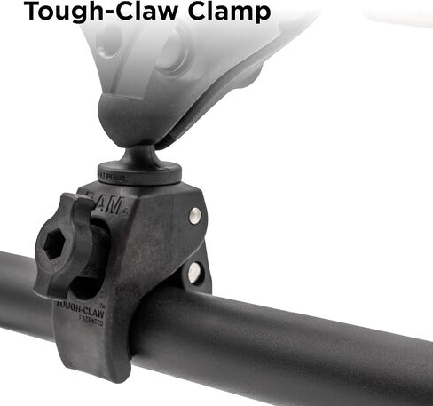 Pivot - Claw Mount - Clamp Clamp Tough Clamp - حامل جهاز الطيران الثقيل - يناسب الأسطح المستديرة والمربعة والمسطحة (1 "-1.875") - أجهزة مركب عالي القوة وغير القابل للصدأ - ذراع ممتدة in Kuwait