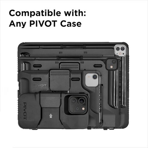 Pivot - Claw Mount - Clamp Clamp Tough Clamp - حامل جهاز الطيران الثقيل - يناسب الأسطح المستديرة والمربعة والمسطحة (1 "-1.875") - أجهزة مركب عالي القوة وغير القابل للصدأ - ذراع ممتدة in Kuwait