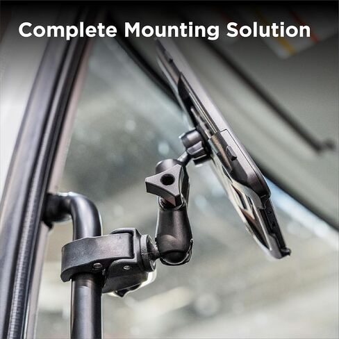 Pivot - Claw Mount - Clamp Clamp Tough Clamp - حامل جهاز الطيران الثقيل - يناسب الأسطح المستديرة والمربعة والمسطحة (1 "-1.875") - أجهزة مركب عالي القوة وغير القابل للصدأ - ذراع ممتدة in Kuwait