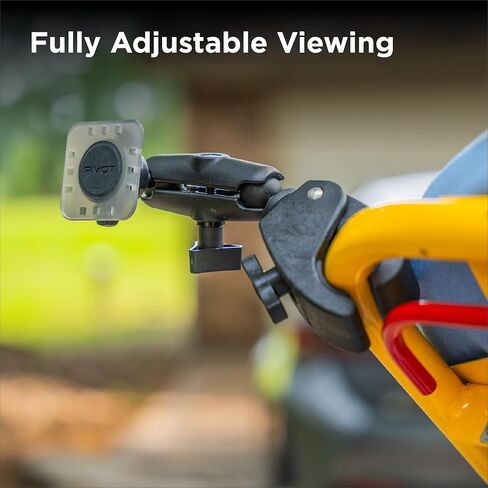 Pivot - Claw Mount - Clamp Clamp Tough Clamp - حامل جهاز الطيران الثقيل - يناسب الأسطح المستديرة والمربعة والمسطحة (1 "-1.875") - أجهزة مركب عالي القوة وغير القابل للصدأ - ذراع ممتدة in Kuwait