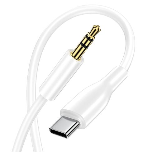 USB C to 3.5mm Audio Aux Jack Cable 3FT, Type C to Headphone Male Stereo Cord for Samsung Galaxy S25 Edge S25 Ultra S24 S23 Z Flip/Fold 7 A16 A36,Car Auxiliary Cable for iPhone 16/15,iPad Pro,Pixel 10 in Saudi Arabia