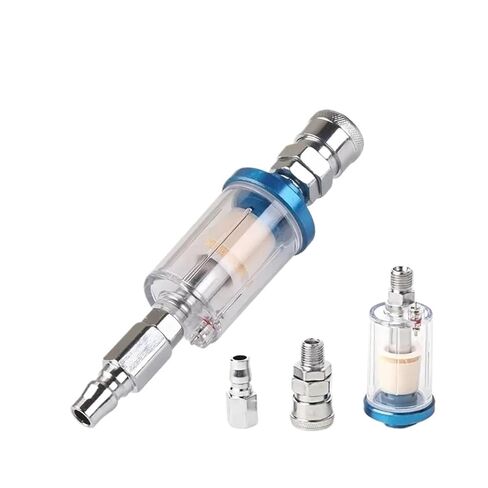 1/4 inch Oil Water Separator air Filter Moisture Trap for Compressor Paint Spray Gun Tool Pressure Parts(AF-02+PF) in Saudi Arabia
